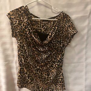 Leopard print top